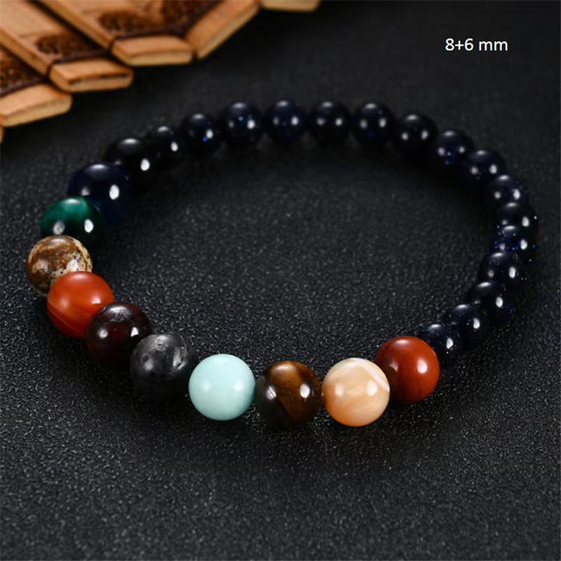 Eight Planets Bead Bracelet